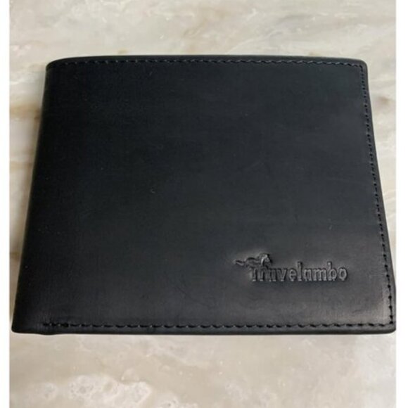 🆕Travelambo Men Craze Horse Black Genuine Leather Handmade Stylish Wallet - Picture 1 of 10